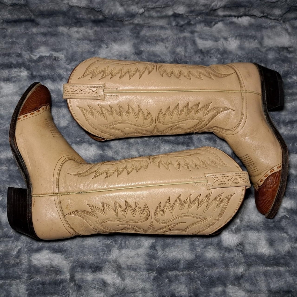 Vintage Dan Post Western Cowboy Boots - Picture 2 of 8